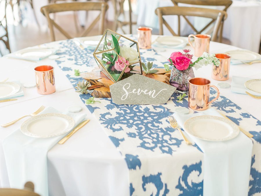 A Relaxed Bohemian Blush & Blue Maryland Wedding via TheELD.com