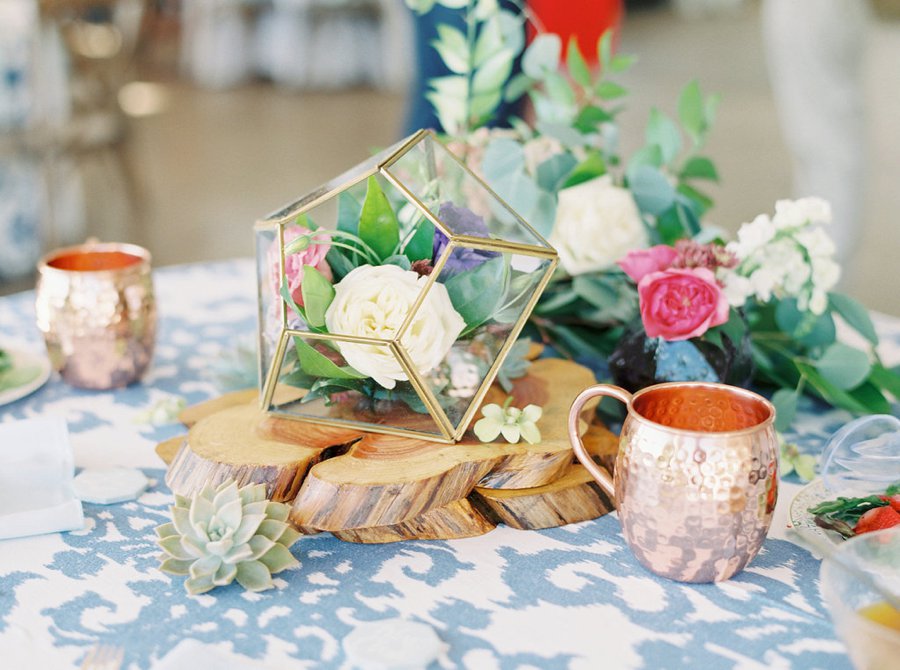 A Relaxed Bohemian Blush & Blue Maryland Wedding via TheELD.com