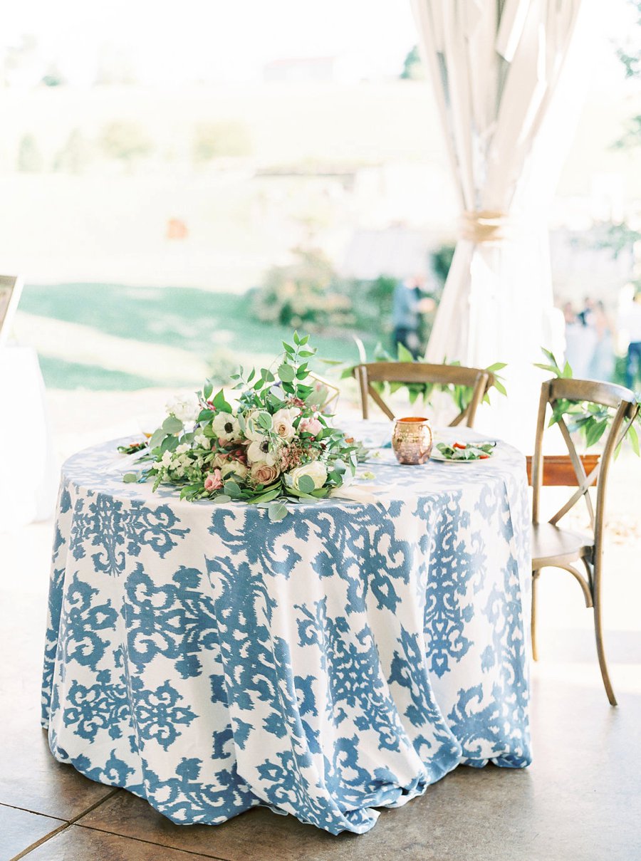 A Relaxed Bohemian Blush & Blue Maryland Wedding via TheELD.com