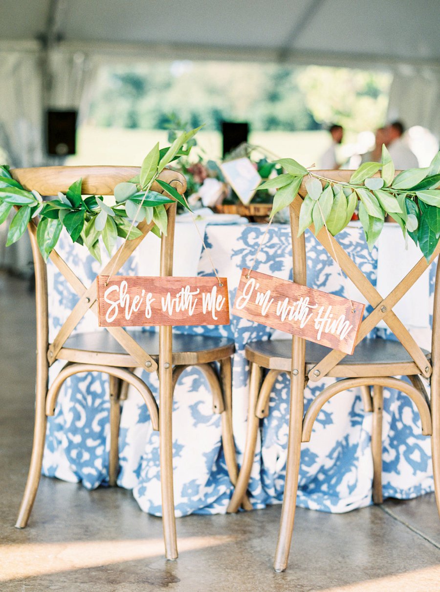 A Relaxed Bohemian Blush & Blue Maryland Wedding via TheELD.com