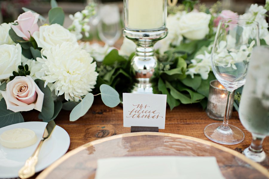 An Elegant White & Blush Rustic Florida Wedding via TheELD.com