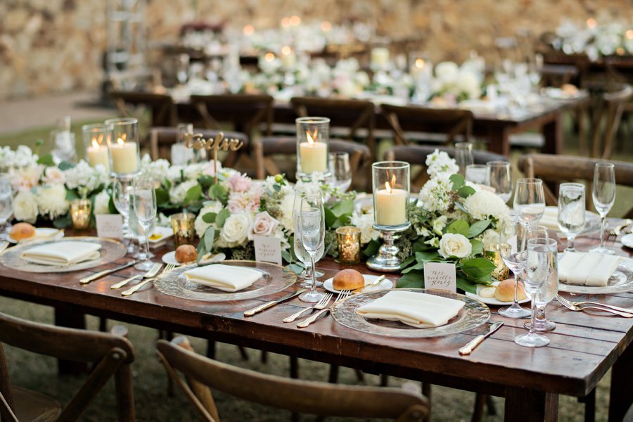 An Elegant White & Blush Rustic Florida Wedding via TheELD.com