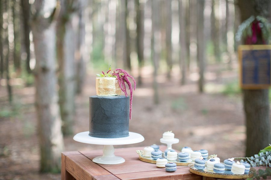 Elegant Navy & Red Woodland Wedding Ideas via TheELD.com