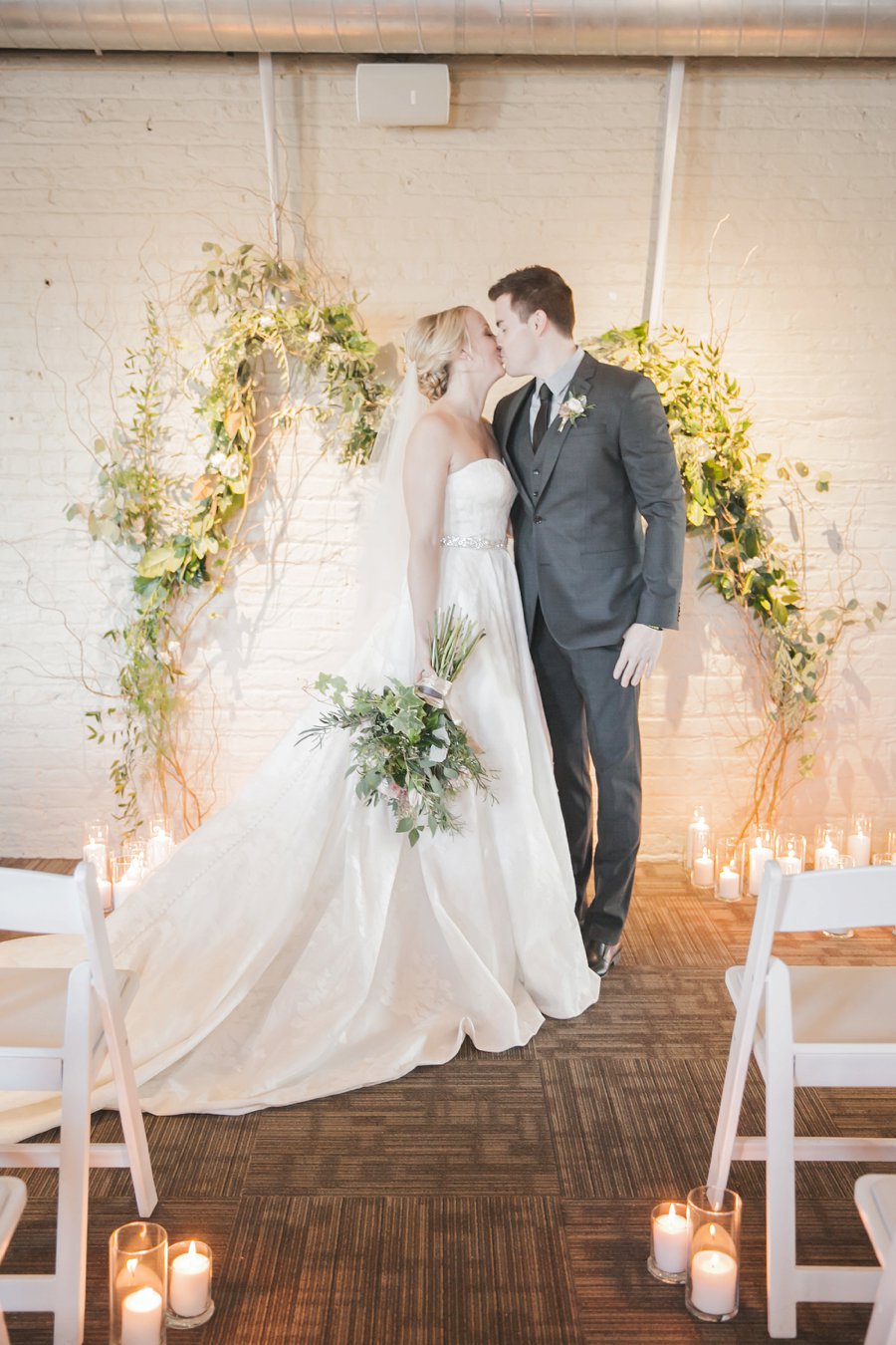 Romantic Organic & Green Illinois Industrial Wedding Ideas via TheELD.com