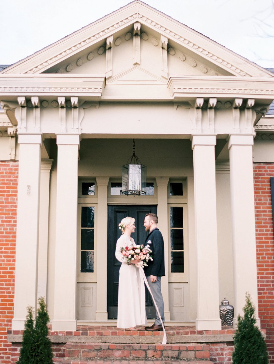 Organic Blush & Cranberry Private Estate Wedding Ideas via TheELD.com