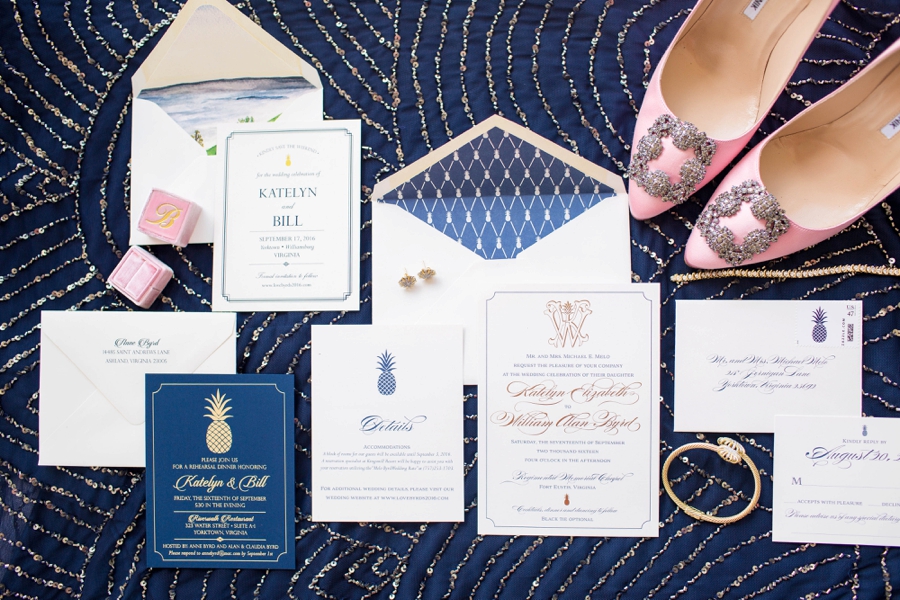 Classic Southern Monogram Wedding Invitations via TheELD.com