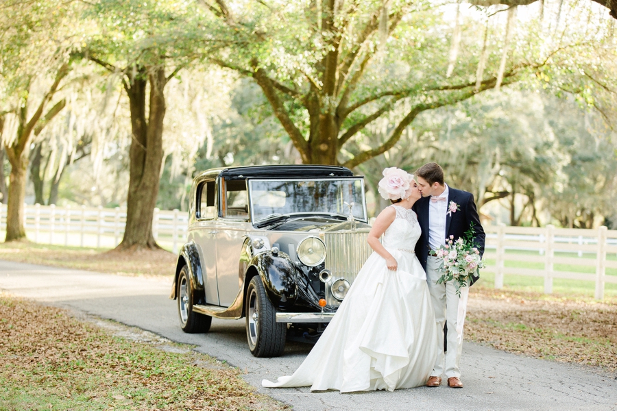 Romantic Blush & White Kentucky Derby Inspired Wedding Ideas via TheELD.com