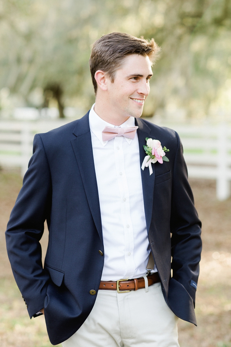 Romantic Blush & White Kentucky Derby Inspired Wedding Ideas via TheELD.com