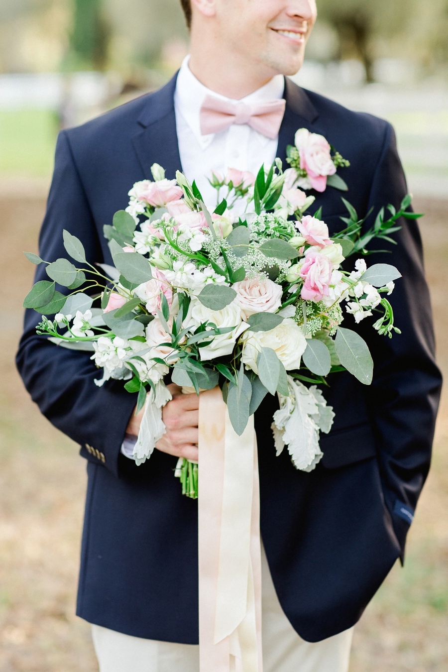 Romantic Blush & White Kentucky Derby Inspired Wedding Ideas via TheELD.com