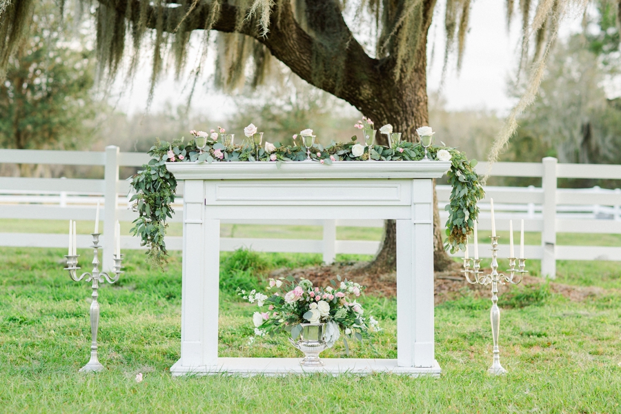 Romantic Blush & White Kentucky Derby Inspired Wedding Ideas via TheELD.com