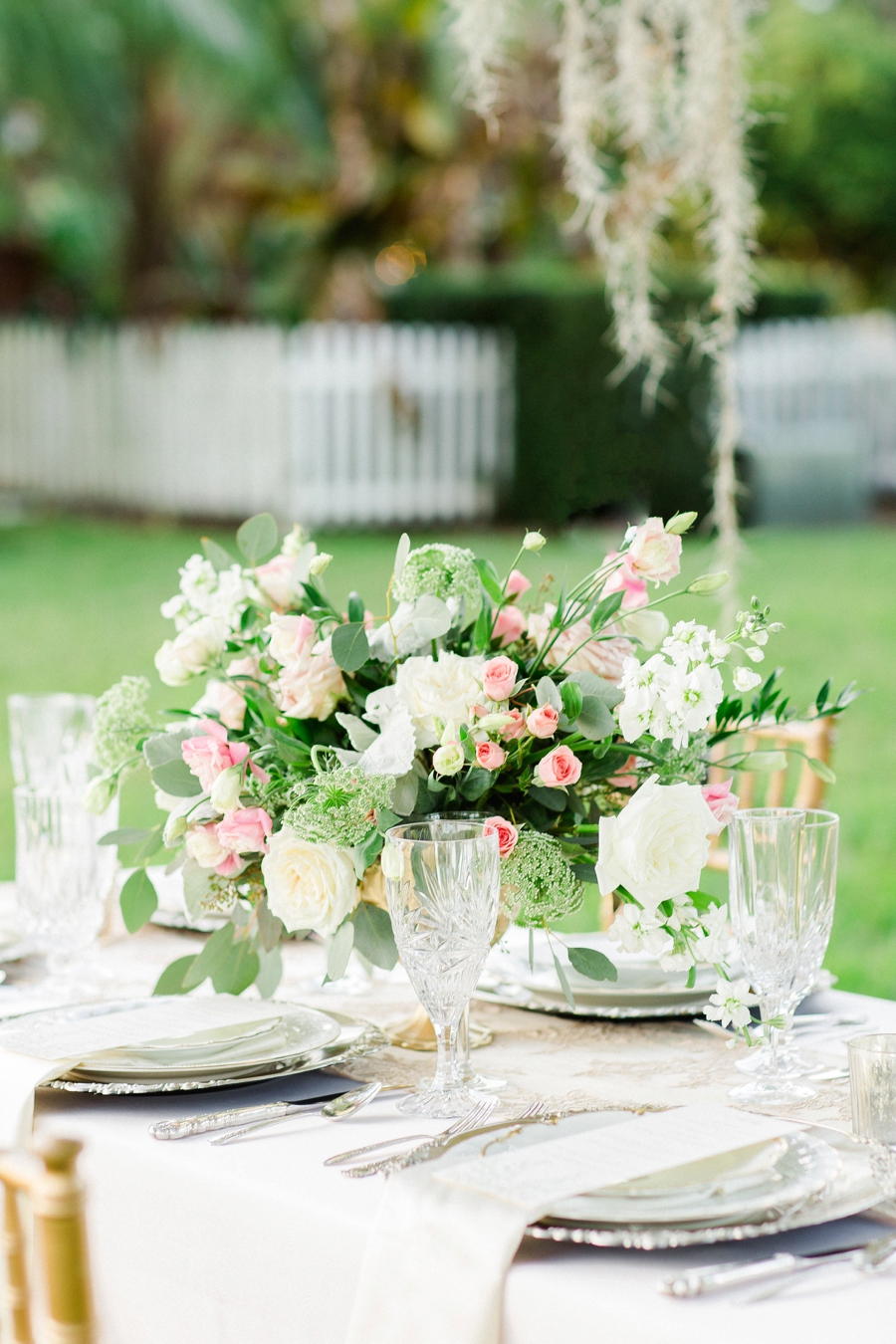 Romantic Blush & White Kentucky Derby Inspired Wedding Ideas via TheELD.com