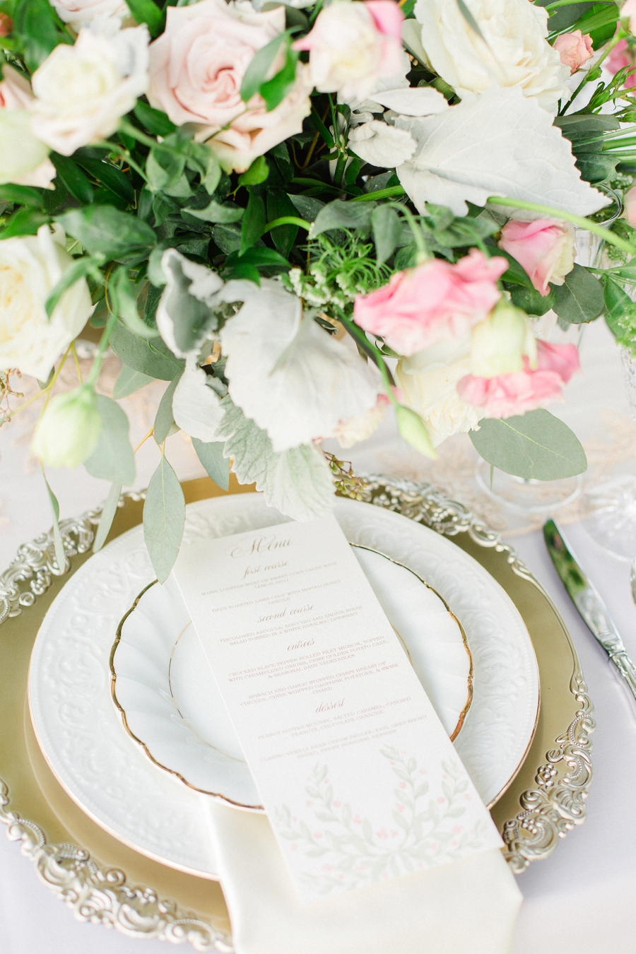 Romantic Blush & White Kentucky Derby Inspired Wedding Ideas via TheELD.com