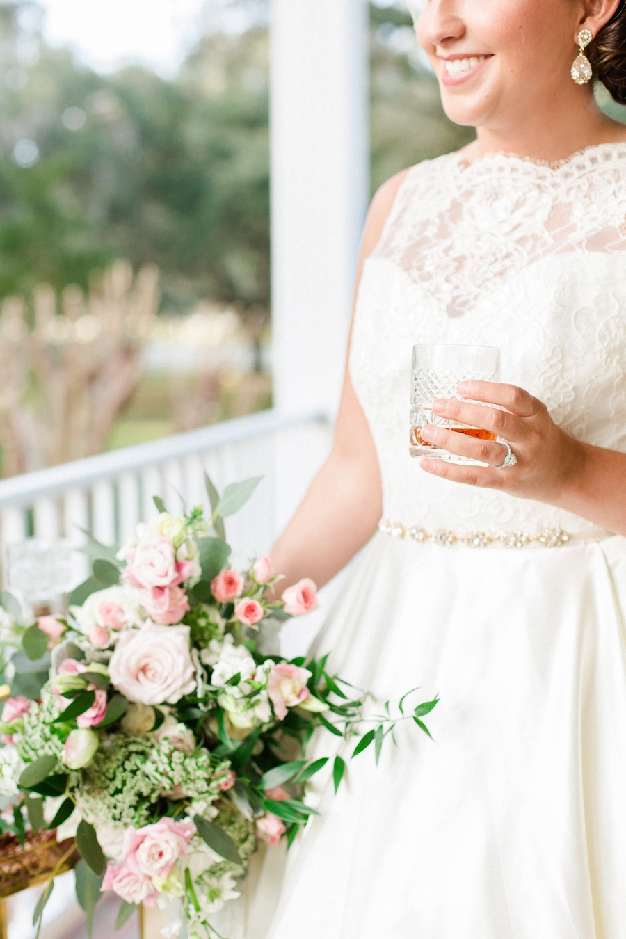 Romantic Blush & White Kentucky Derby Inspired Wedding Ideas via TheELD.com