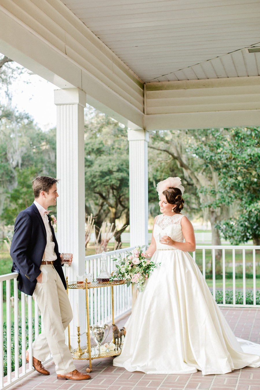 Romantic Blush & White Kentucky Derby Inspired Wedding Ideas via TheELD.com