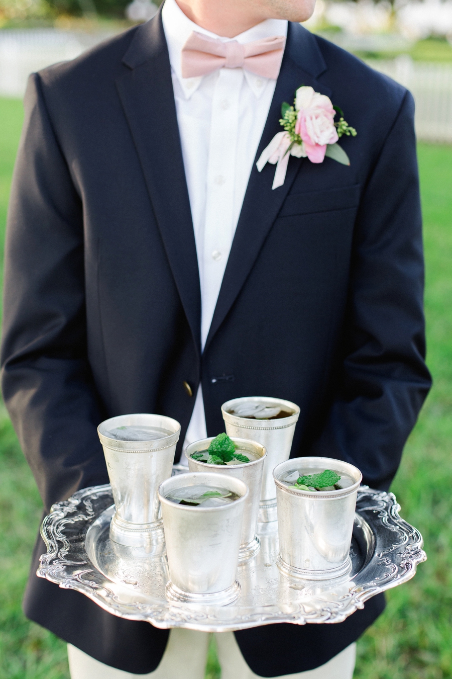 Romantic Blush & White Kentucky Derby Inspired Wedding Ideas via TheELD.com