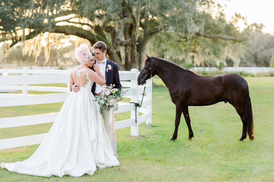 Romantic Blush & White Kentucky Derby Inspired Wedding Ideas via TheELD.com