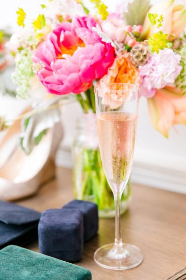A Pink, Orange, & White Intimate Charleston Destination Wedding via TheELD.com