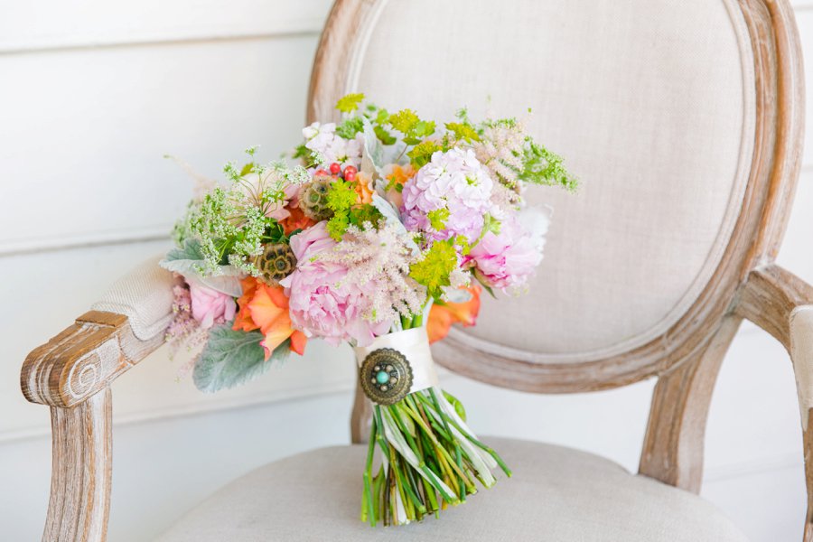 A Pink, Orange, & White Intimate Charleston Destination Wedding via TheELD.com