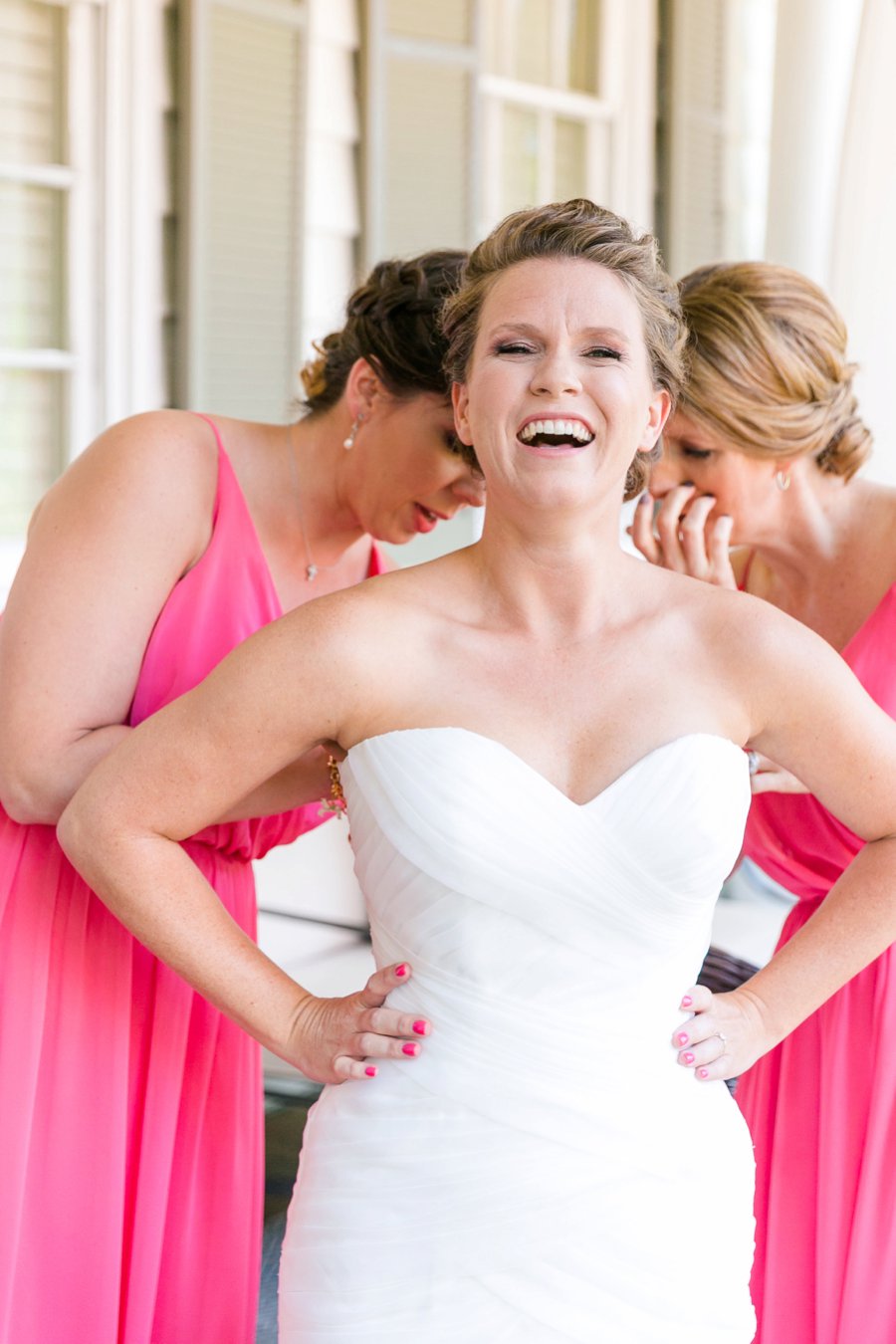 A Pink, Orange, & White Intimate Charleston Destination Wedding via TheELD.com