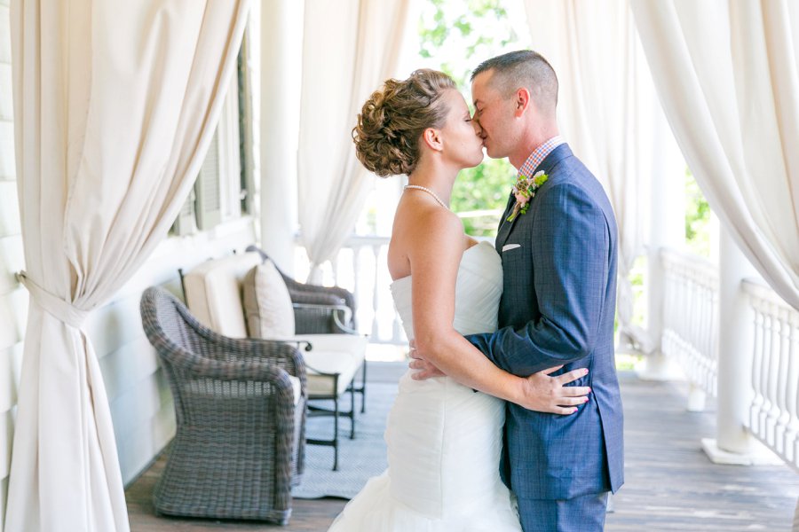 A Pink, Orange, & White Intimate Charleston Destination Wedding via TheELD.com