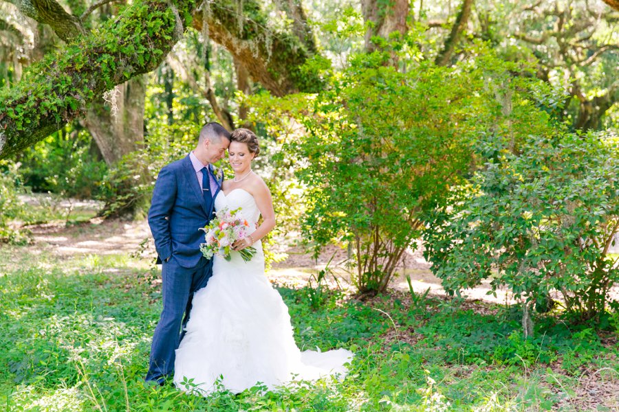 A Pink, Orange, & White Intimate Charleston Destination Wedding via TheELD.com