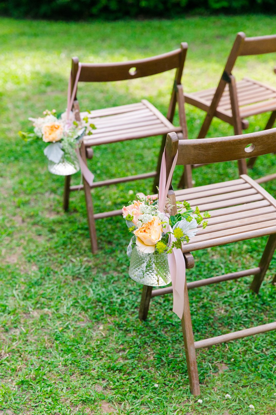 A Pink, Orange, & White Intimate Charleston Destination Wedding via TheELD.com