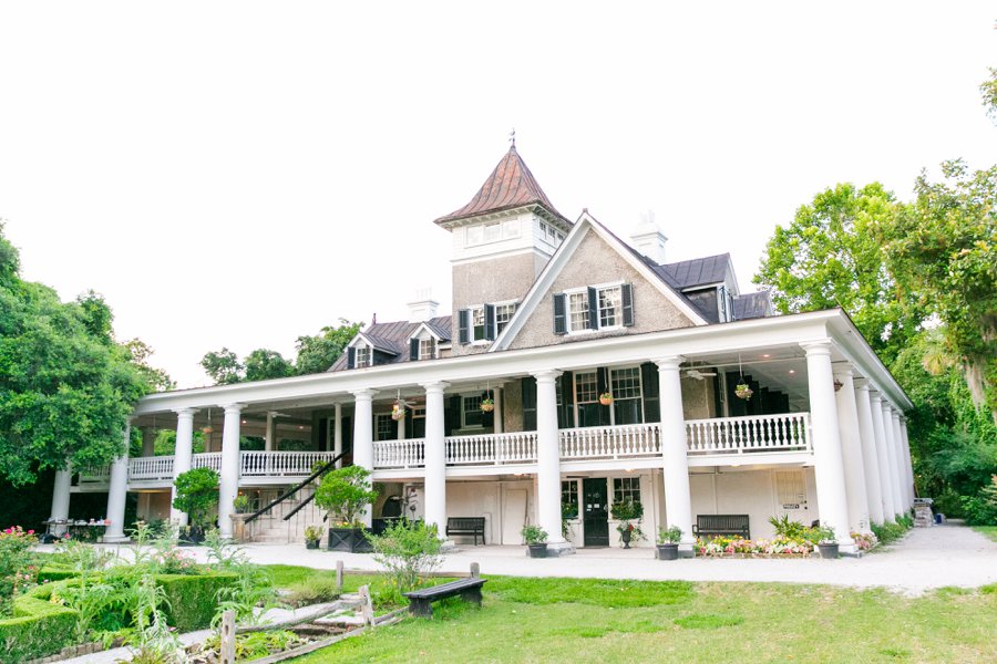 A Pink, Orange, & White Intimate Charleston Destination Wedding via TheELD.com