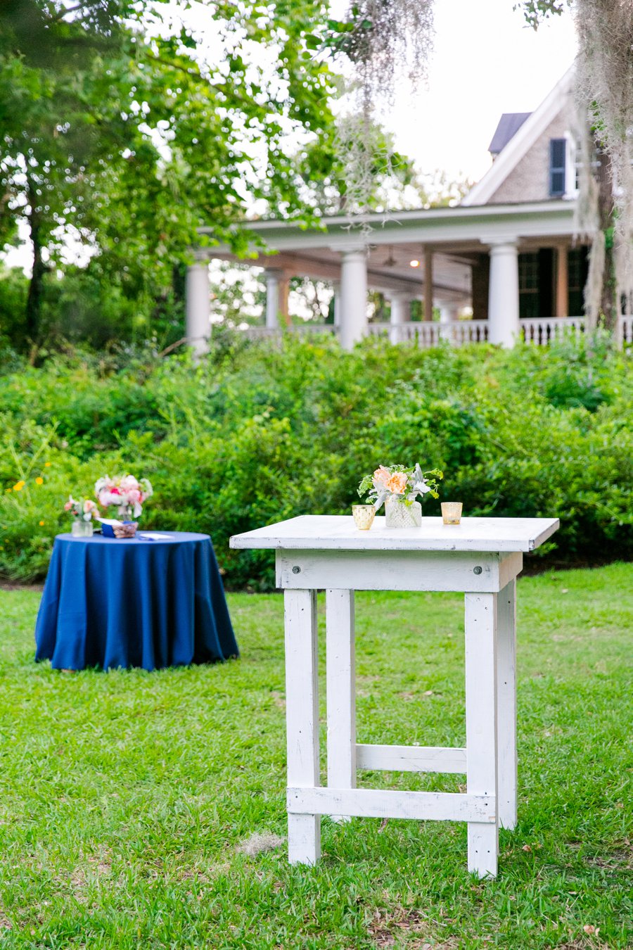 A Pink, Orange, & White Intimate Charleston Destination Wedding via TheELD.com