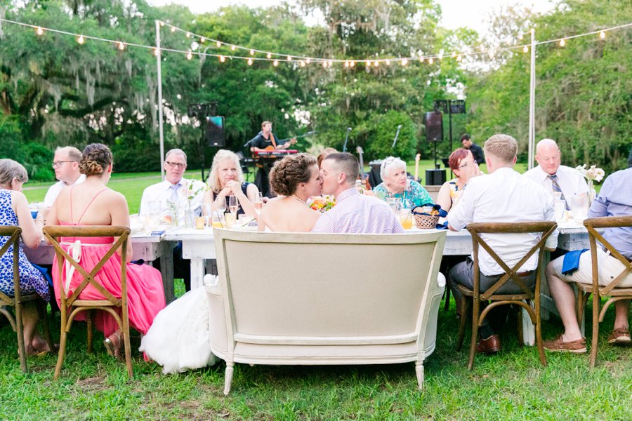 A Pink, Orange, & White Intimate Charleston Destination Wedding via TheELD.com