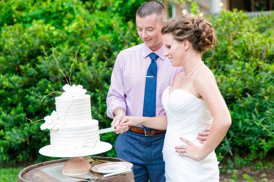 A Pink, Orange, & White Intimate Charleston Destination Wedding via TheELD.com