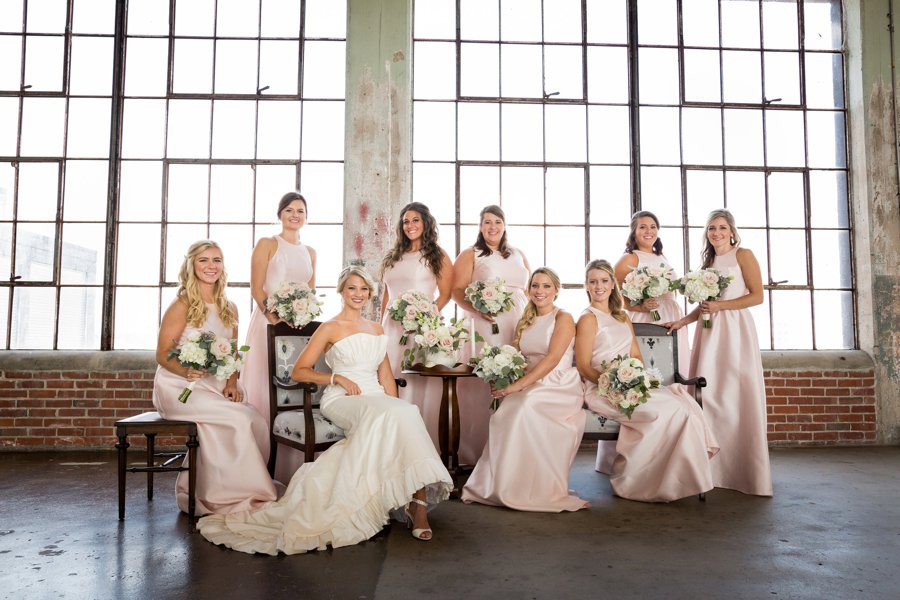 An Organic Blush, White, & Green North Carolina Wedding via TheELD.com