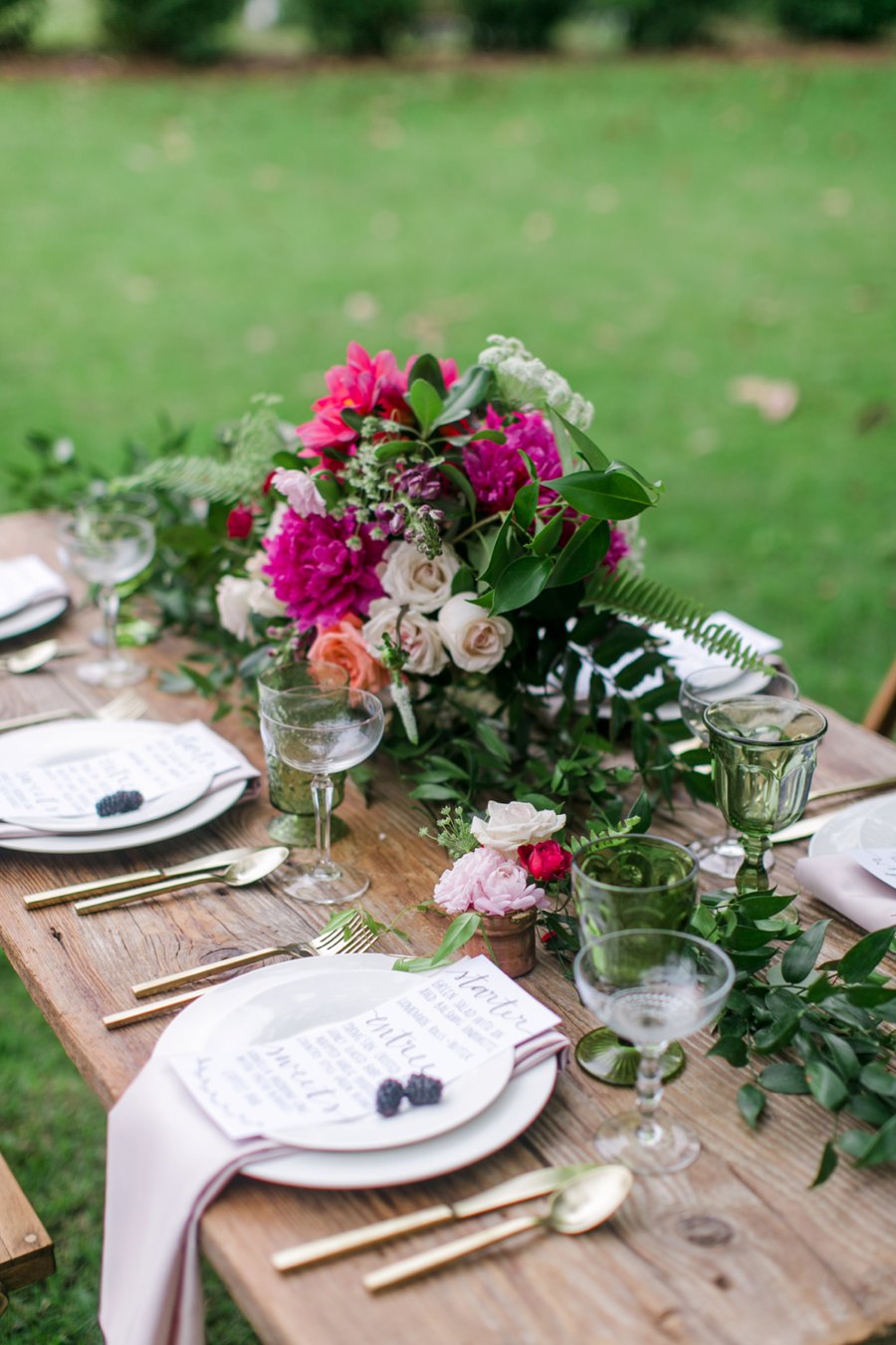 Pink Rustic Garden Inspired Wedding Ideas via TheELD.com