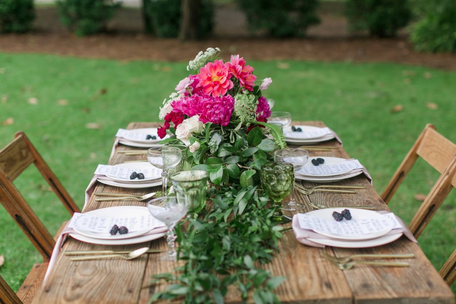 Pink Rustic Garden Inspired Wedding Ideas via TheELD.com