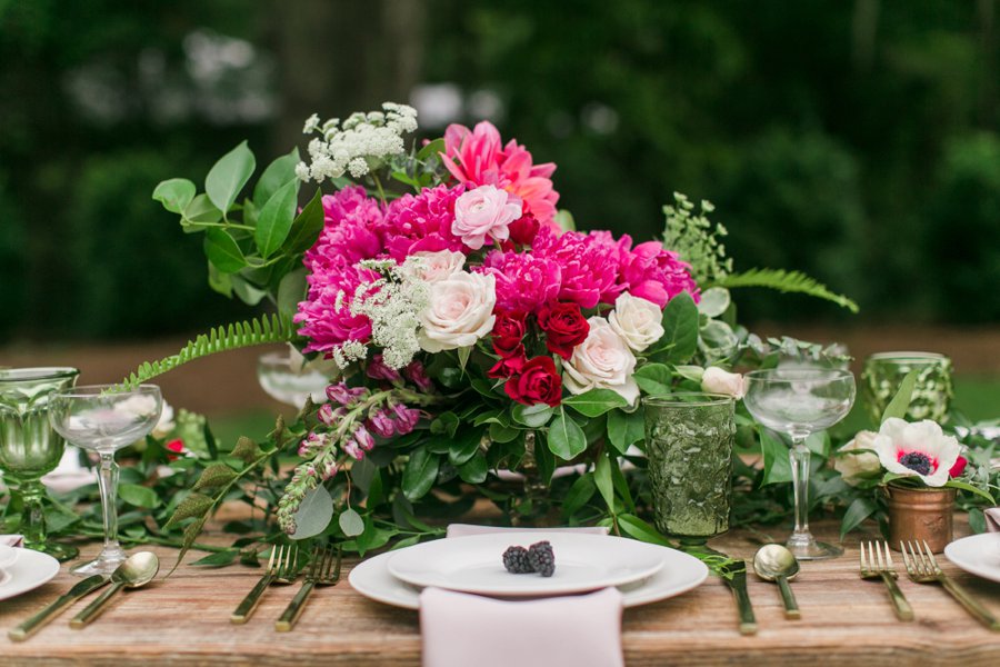 Pink Rustic Garden Inspired Wedding Ideas via TheELD.com