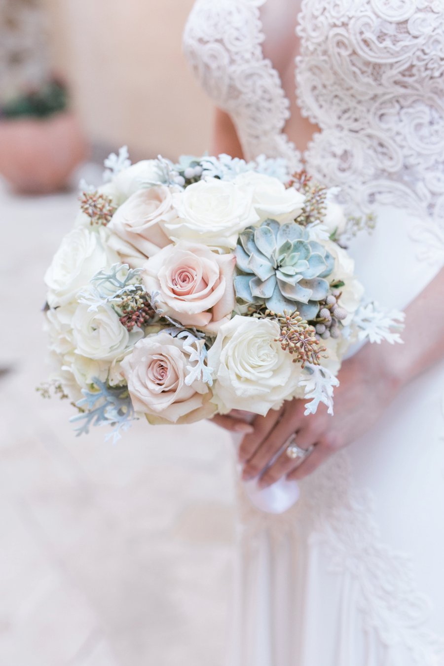 An Elegant White & Silver Central Florida Wedding via TheELD.com