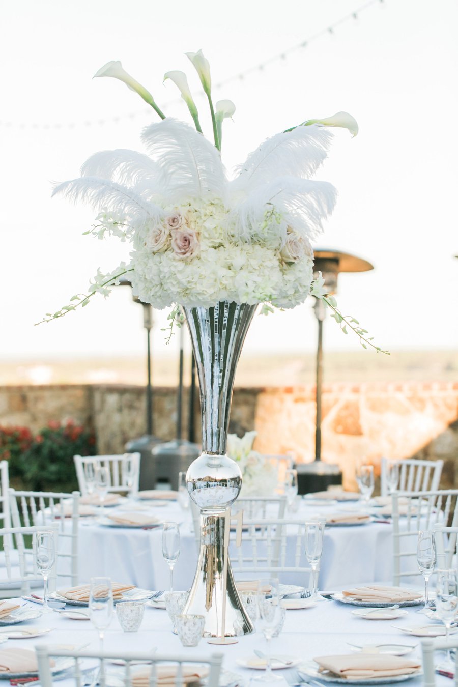 An Elegant White & Silver Central Florida Wedding via TheELD.com