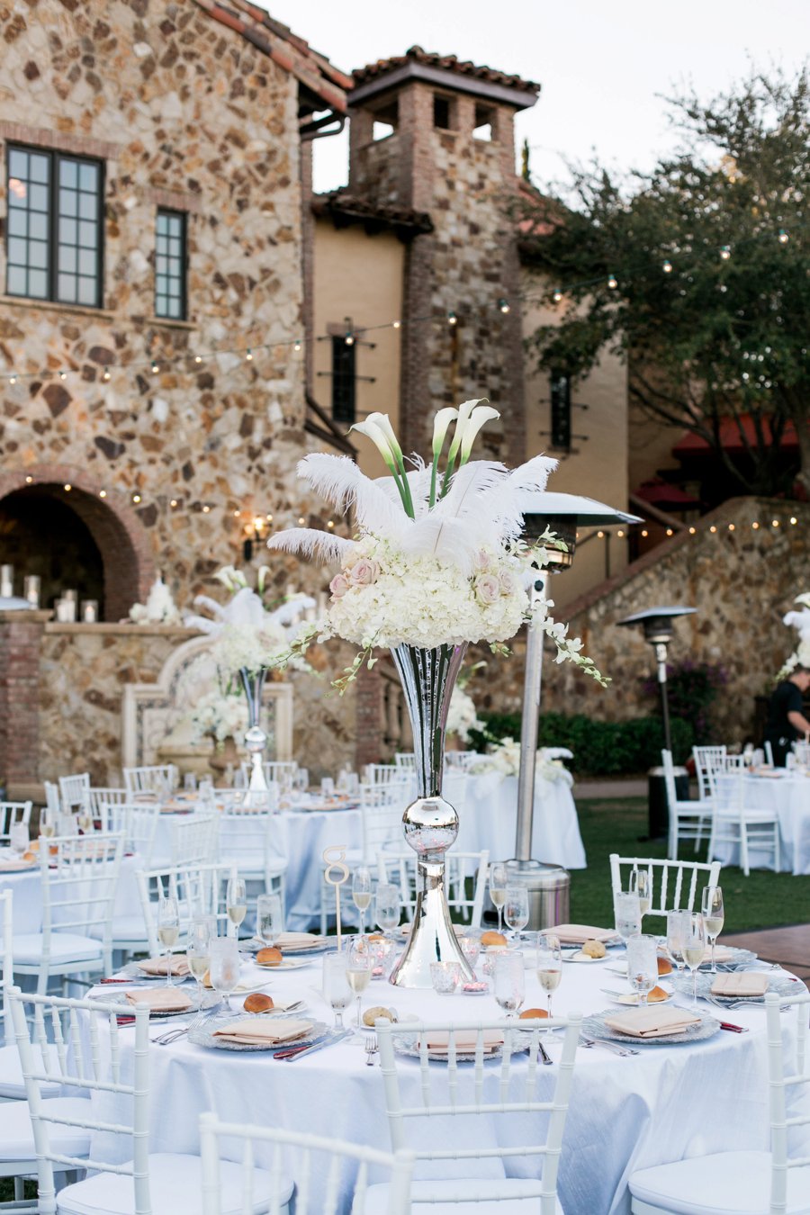 An Elegant White & Silver Central Florida Wedding via TheELD.com