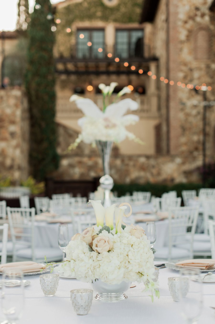 An Elegant White & Silver Central Florida Wedding via TheELD.com