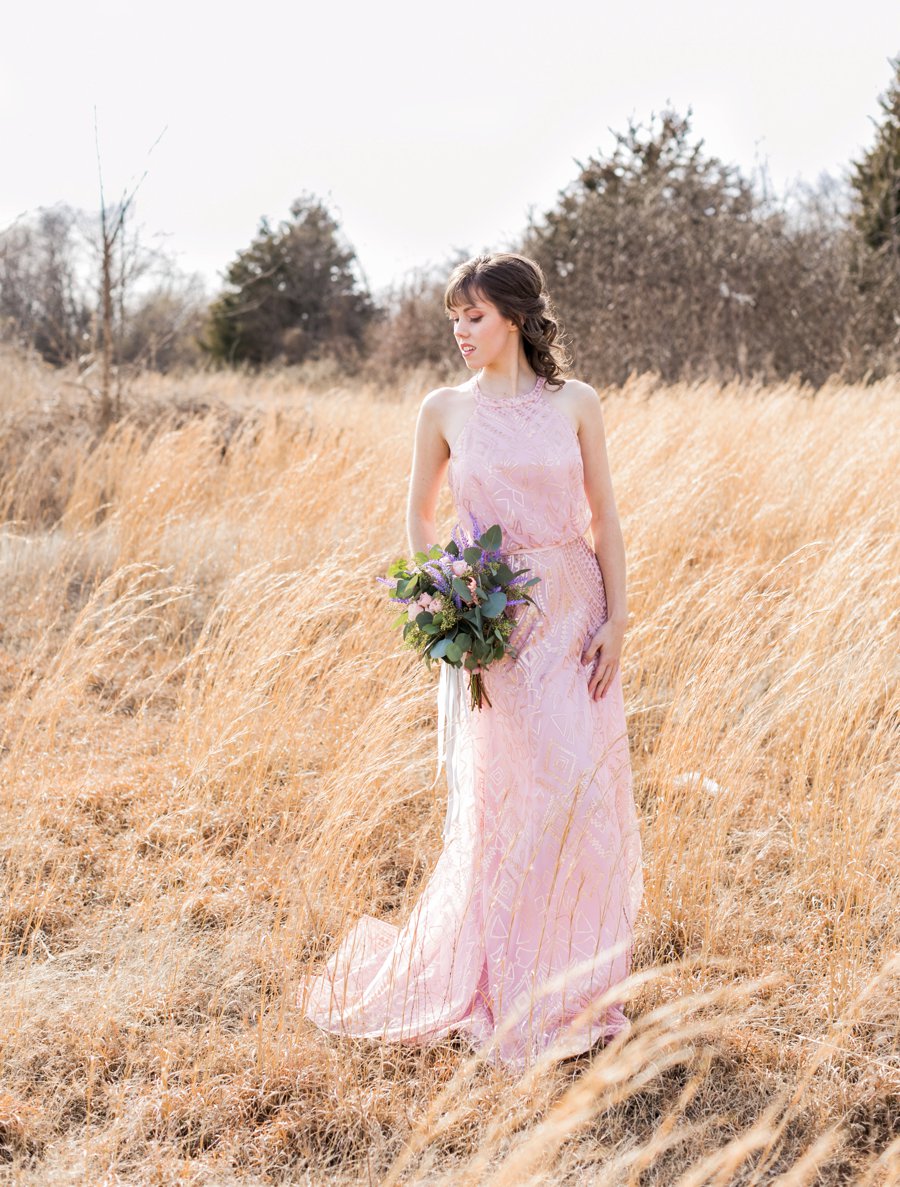 Lavender and Pink Modern Romantic Wedding Ideas via TheELD.com