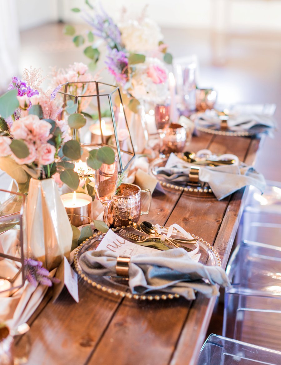 Lavender and Pink Modern Romantic Wedding Ideas via TheELD.com