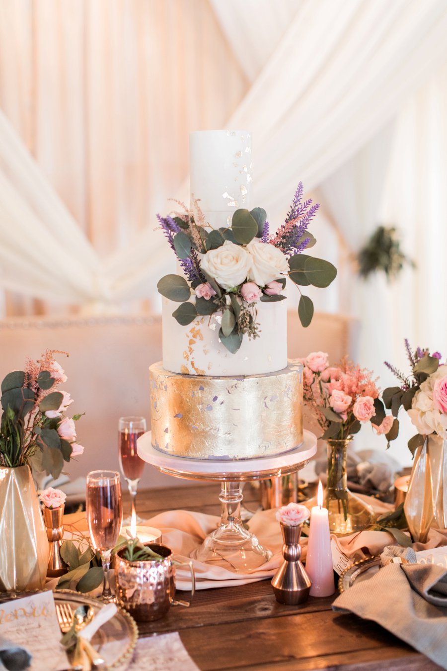 Lavender and Pink Modern Romantic Wedding Ideas via TheELD.com