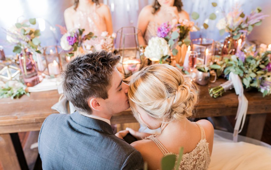 Lavender and Pink Modern Romantic Wedding Ideas via TheELD.com