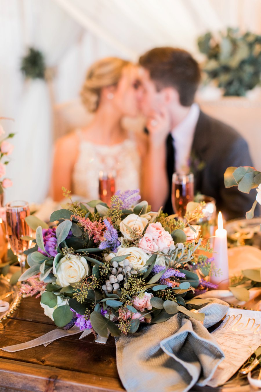 Lavender and Pink Modern Romantic Wedding Ideas via TheELD.com