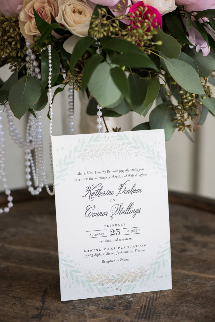 A Pink and Teal Rustic Florida Wedding via TheELD.com