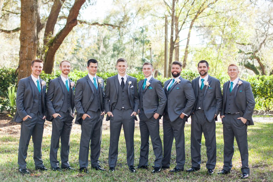 A Pink and Teal Rustic Florida Wedding via TheELD.com