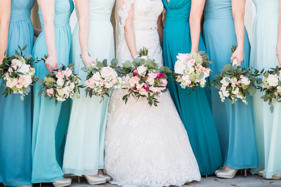 A Pink and Teal Rustic Florida Wedding via TheELD.com