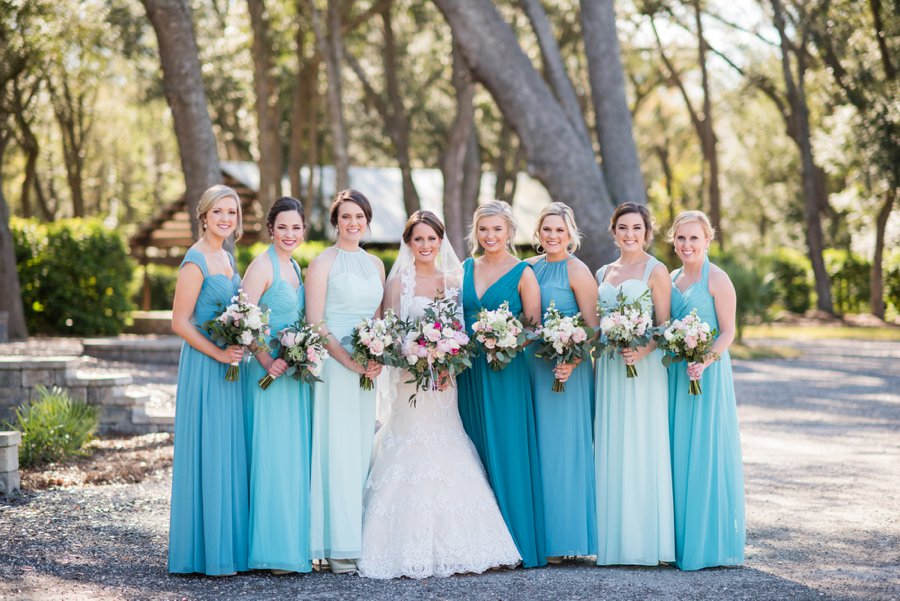 A Pink and Teal Rustic Florida Wedding via TheELD.com