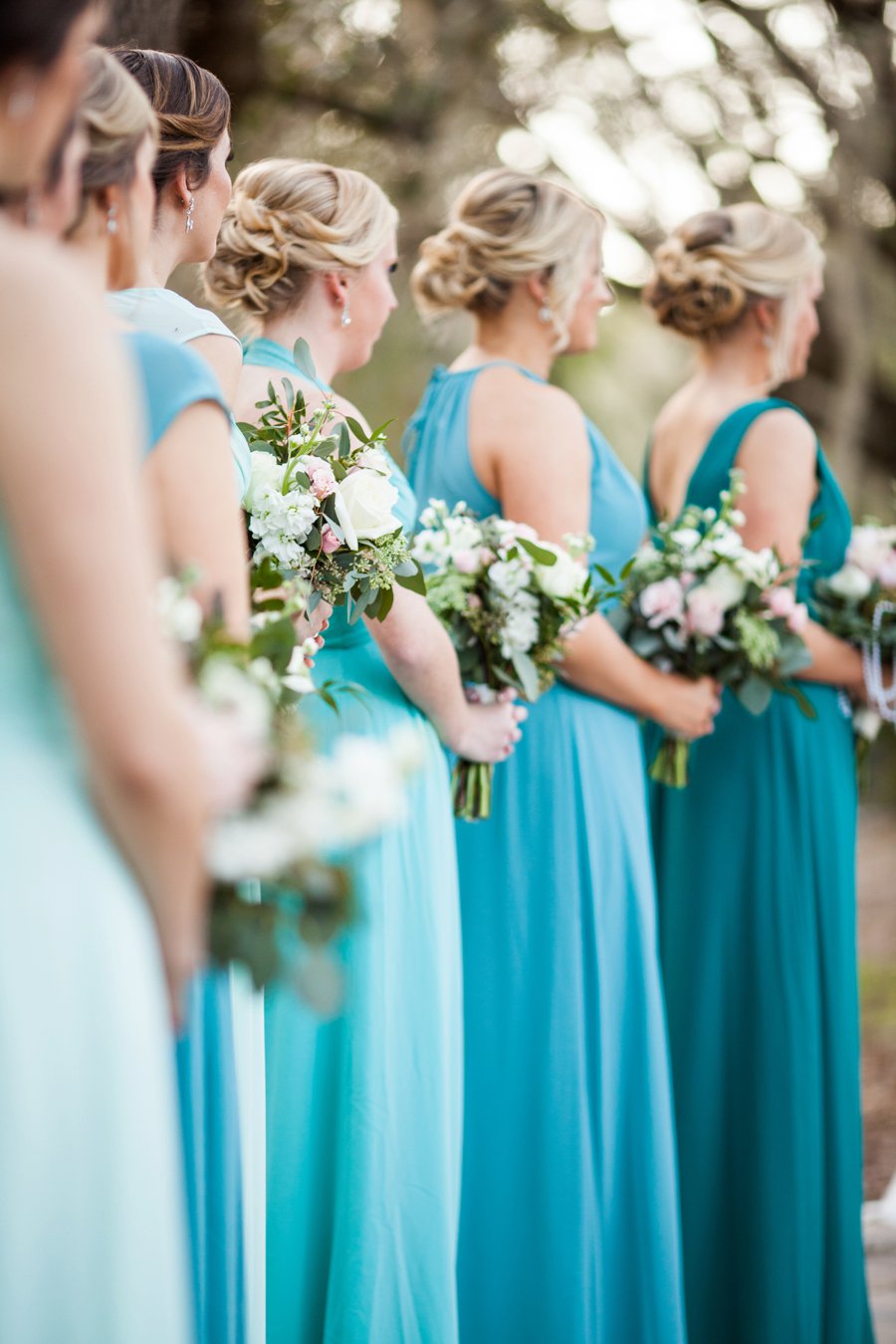 A Pink and Teal Rustic Florida Wedding via TheELD.com