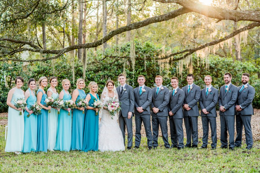 A Pink and Teal Rustic Florida Wedding via TheELD.com