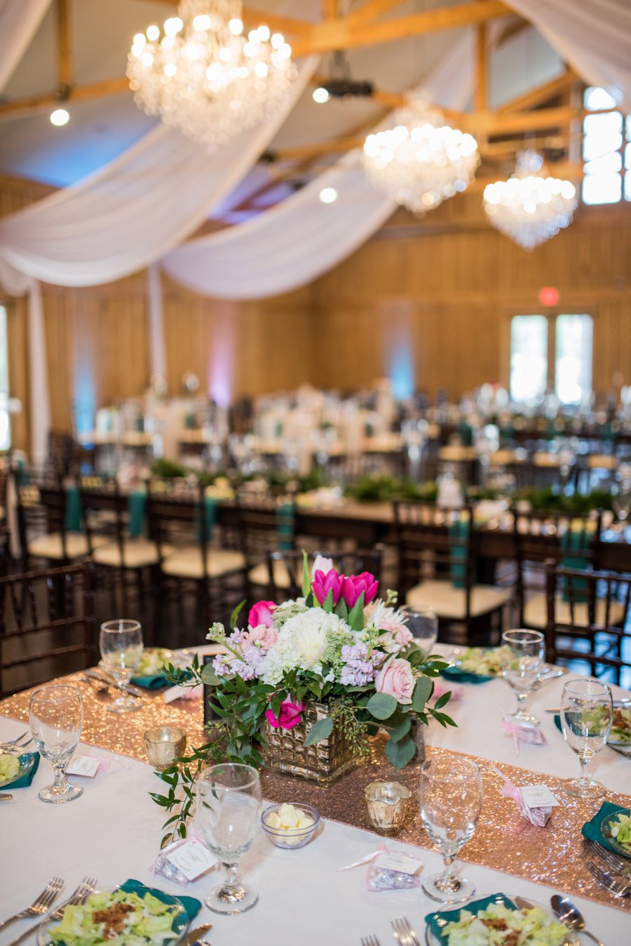 A Pink and Teal Rustic Florida Wedding via TheELD.com